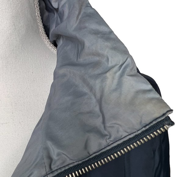 MICHAEL Michael Kors Multi Pocket Reversible Puffer Jacket Blue Grey Size S - Picture 10 of 17